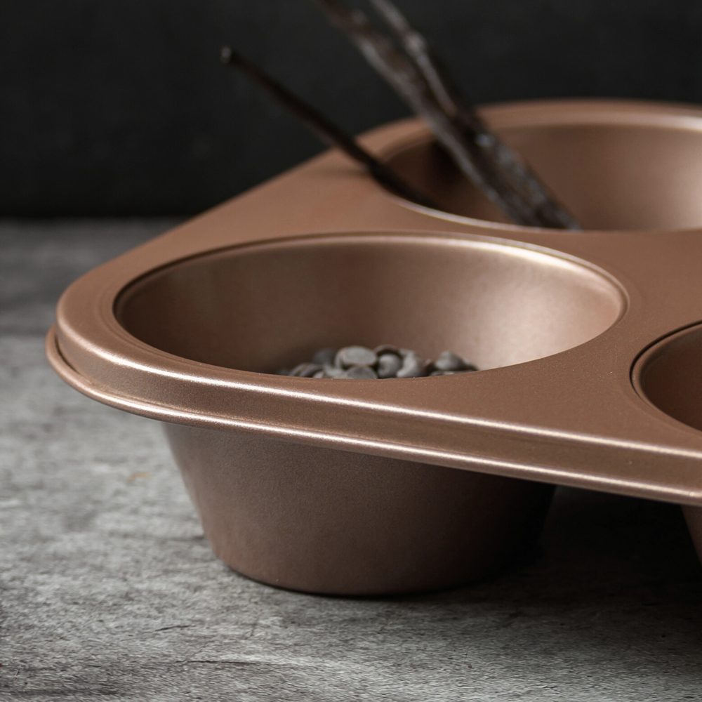 6 Cup Jumbo Muffin Pan Nonstick Non Toxic