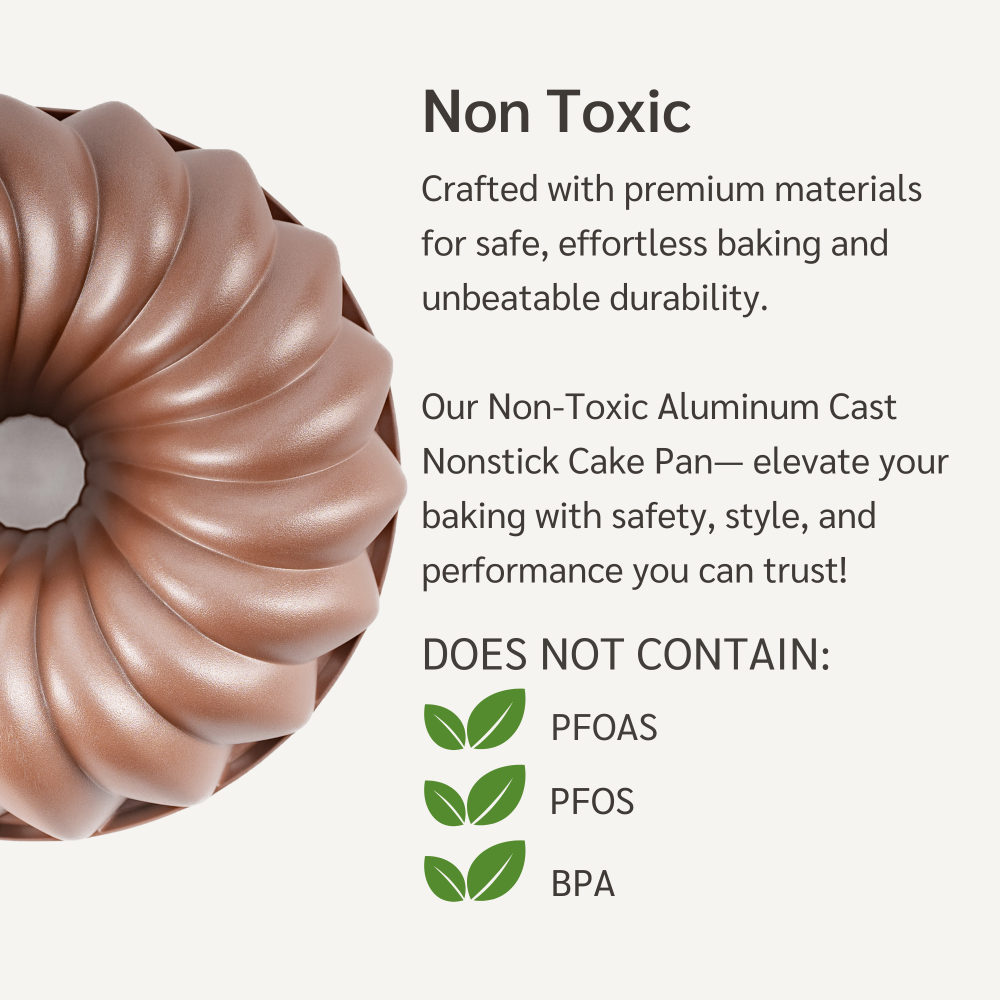 HAPPIELS bundt cake pan fluted tube mold for baking pound pan oven molds nonstick pfoa free pans baking non stick nontoxic toxic german coffee Moldes para pasteles Bundt cake bund best rated top tin tins