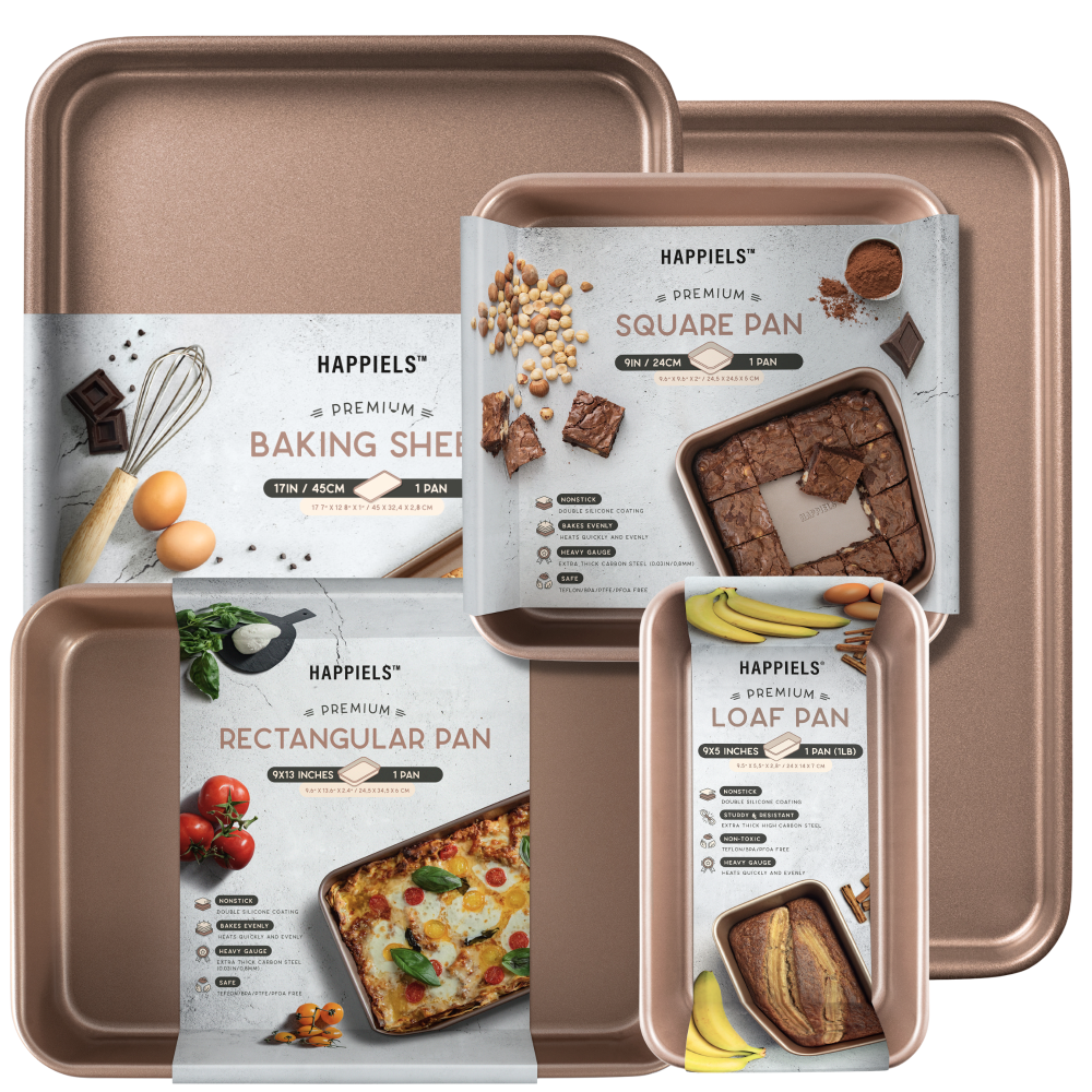 nonstick non stick non toxic nontoxick baking bakeware pan pans set sets