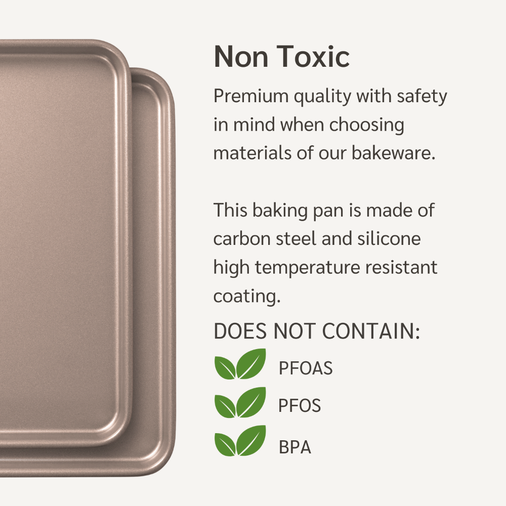 nontoxic non toxic baking cookie sheet sheets for oven for baking pfoa free bpa free