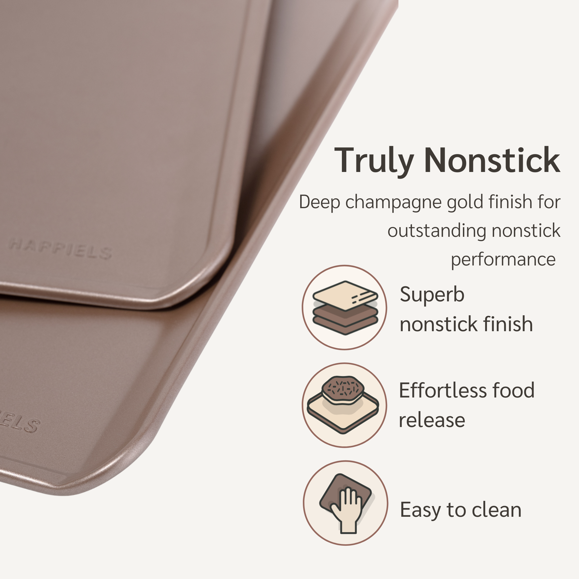 17 inch Rimless Cookie Sheet Pan Set of 2 Non Sick Non Toxic