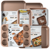6 baking basics nons stick nonstick baking pans set on toxic nontoxic bakeware 