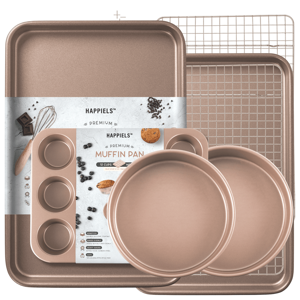 Baking Traditions 7-Piece Baking Pans Set - Happiels