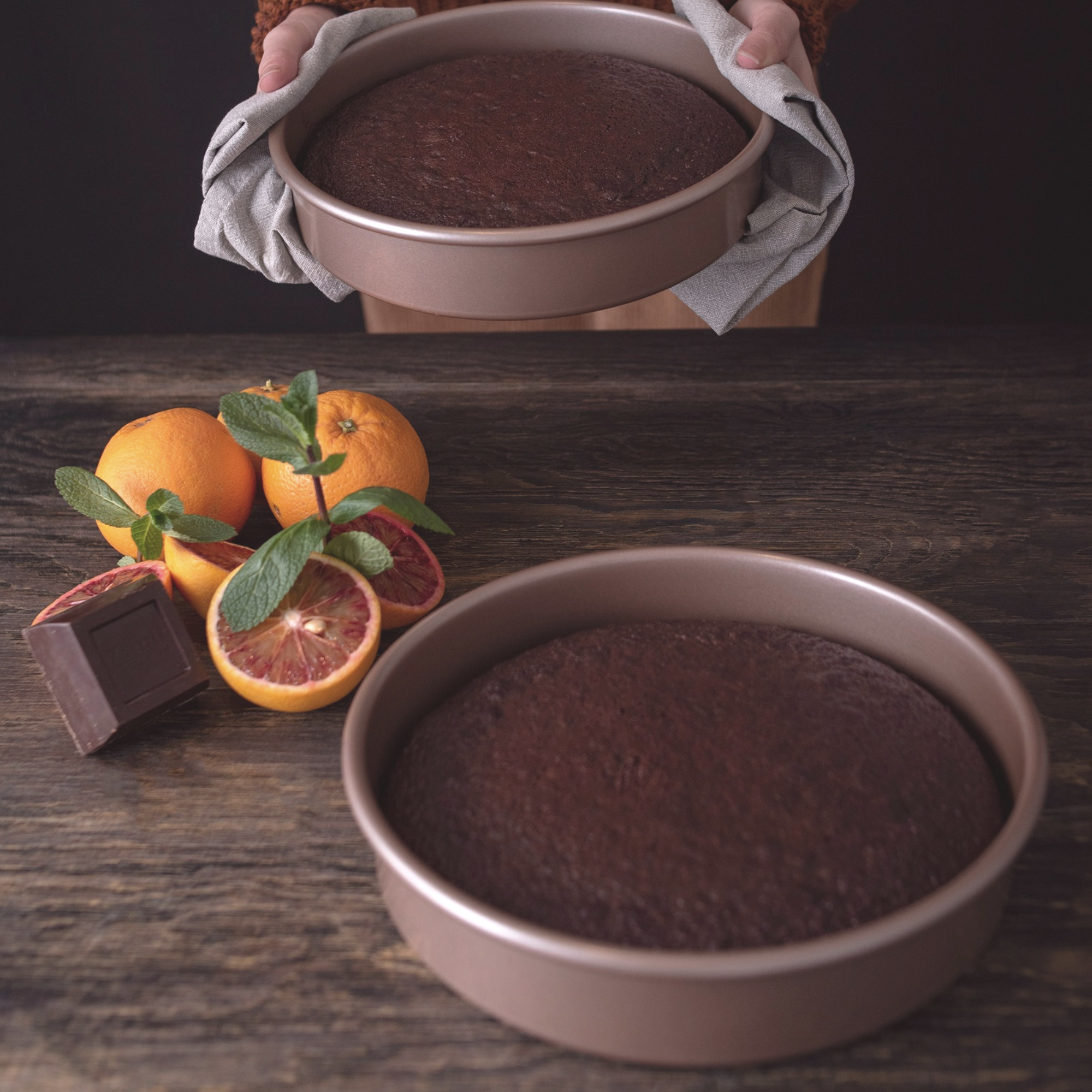9 inch Round Cake Pan Set of 2 Nonstick Non Toxic