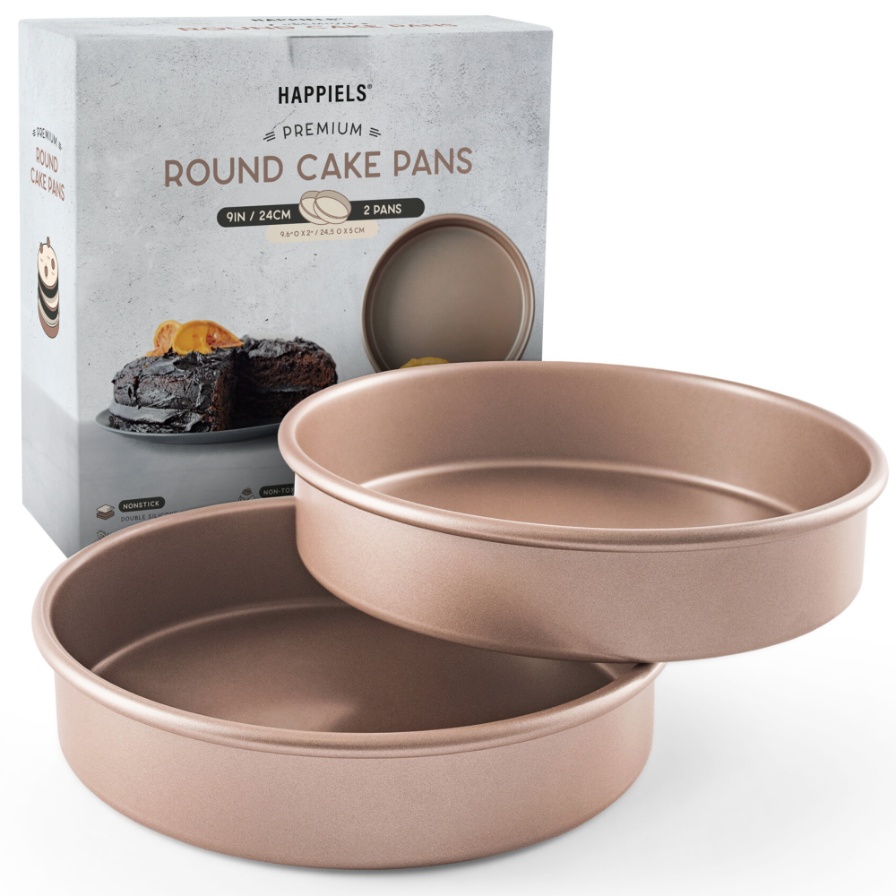 9 inch Round Cake Pan Set of 2 Nonstick Non Toxic
