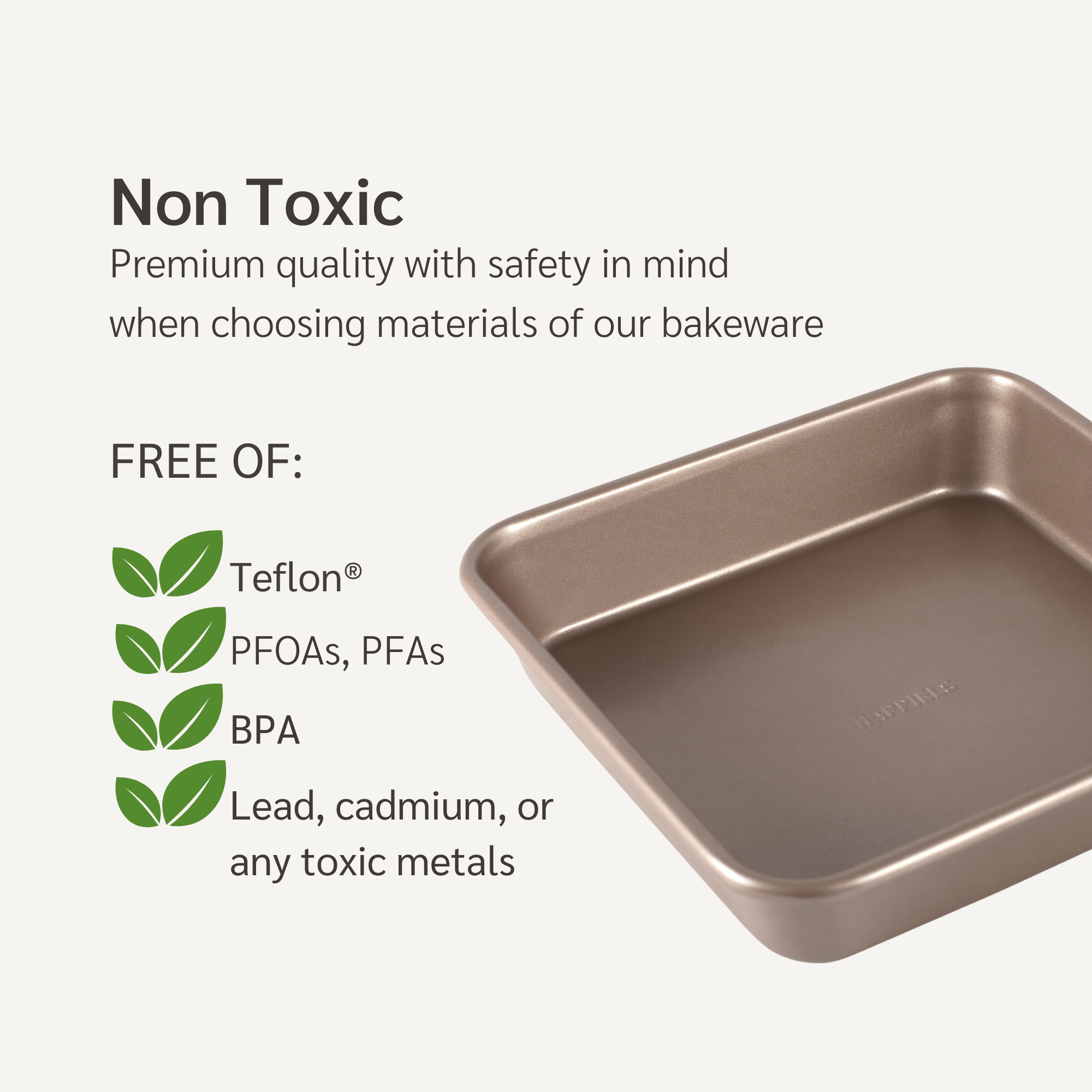 Non-Toxic Nonstick 9-inch Square Baking Pan
