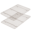 12x17'' Half Sheet Cooling Rack 2-Pack Nonstick Non-Toxic - Happiels