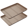 HAPPIELS 10x15'' Sheet 2-Pack with Cooling Rack Set of 2