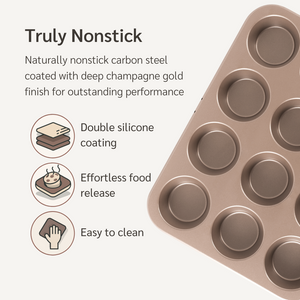 happiels non toxic non-toxic nontoxic nonstick non stick bakeware premium best baking pans sheet tray sheet pan cookie muffin loaf bread tins muffin cupcake round 9 inch set sets brownie rectangle rectangular 5x9 9x5 9x13 13x9 9x9 square 