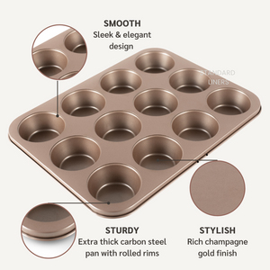 happiels non toxic non-toxic nontoxic nonstick non stick bakeware premium best baking pans sheet tray sheet pan cookie muffin loaf bread tins muffin cupcake round 9 inch set sets brownie rectangle rectangular 5x9 9x5 9x13 13x9 9x9 square 